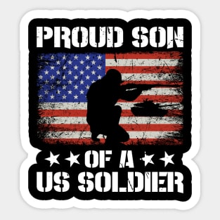 Proud Son Of A Us Soldier Sticker